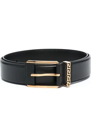 VERSACE Ceinture Greca Accent en cuir