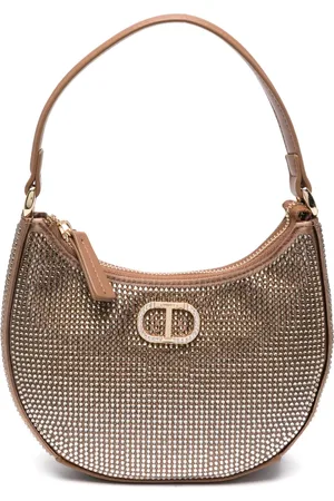 Twin-Set Sac porté épaule Moon à strass