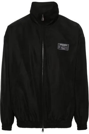 Dolce & Gabbana Veste bomber à logo appliqué