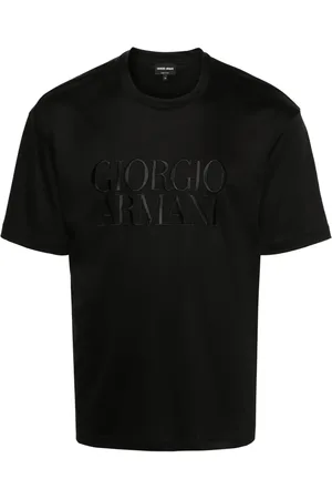 Giorgio Armani T-shirt en coton à logo brodé