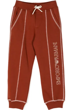 Emporio Armani Pantalon de jogging à logo brodé