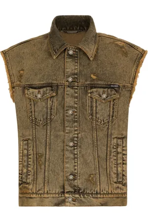 Dolce & Gabbana Veste en jean à design sans manches