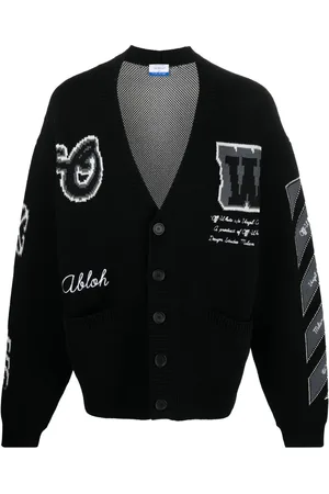 OFF-WHITE Cardigan en maille intarsia