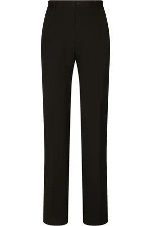 Dolce & Gabbana Pantalon en laine à plis marqués