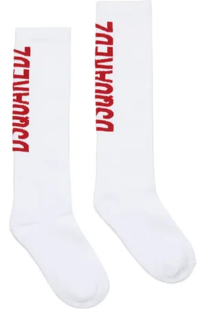 Dsquared2 Chaussettes à logo en jacquard