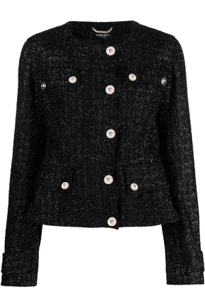 VERSACE Veste en tweed à motif Medusa Head