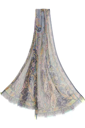 Etro Foulard en soie à motif cachemire