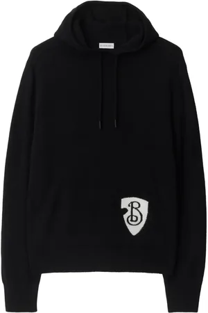Burberry Hoodie B Shield en laine