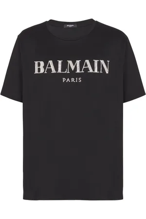 Balmain T-shirt à ornements en cristal