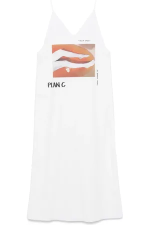Plan C Robe longue à imprimé graphique
