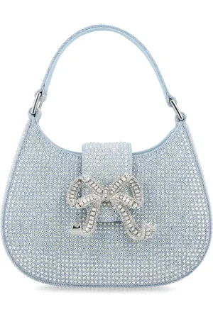 Self-Portrait Sac Rhinestone Denim Cresct