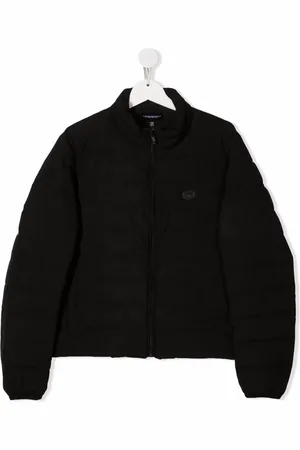 Emporio Armani Doudoune zippée à patch logo