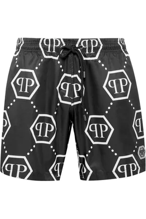 Philipp Plein Short de bain à motif monogrammé