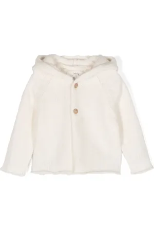 TEDDY & MINOU Cardigan boutonné à capuche