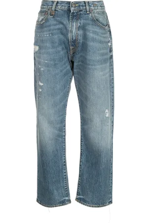 R13 Jean ample à taille mi-haute