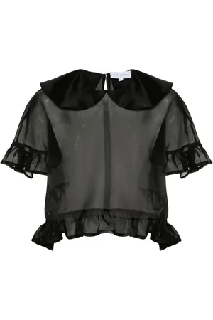 Ioana Ciolacu Blouse Dahlia à effet de transparence