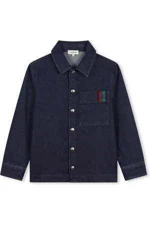 Lanvin Veste en jean à logo imprimé