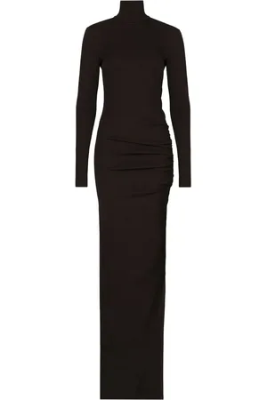 Dolce & Gabbana Robe longue à col montant