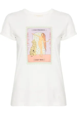 Twin-Set T-shirt en coton à logo brodé