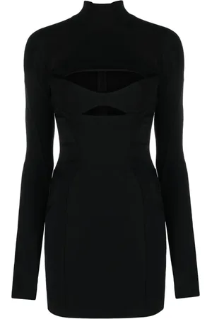 MUGLER Robe courte à découpes