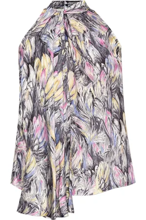 Balmain Blouse imprimée à col noué