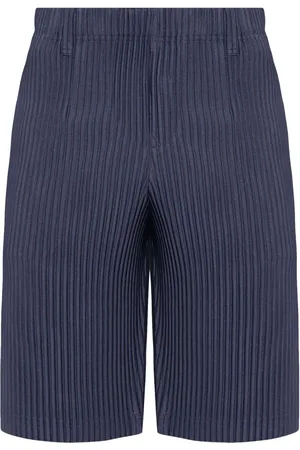 Issey Miyake Short à design plissé