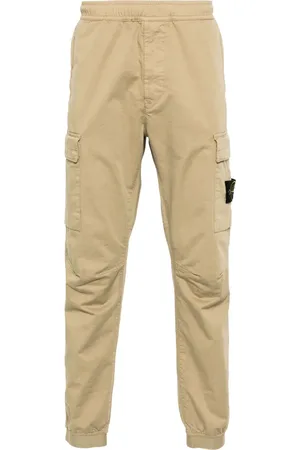 Stone Island Pantalon cargo à patch Compass