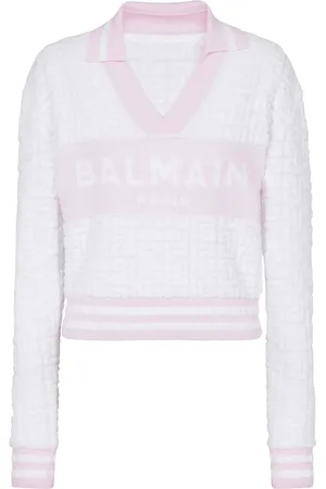 Balmain Polo à motif PB en jacquard