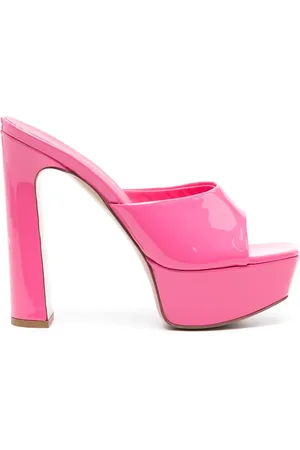 LE SILLA Mules Resort 140 mm en cuir à fini verni