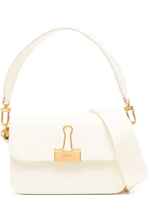 OFF-WHITE Sac porté épaule à plaque logo