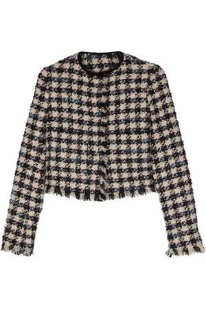 FORTE FORTE Veste en tweed à coupe crop