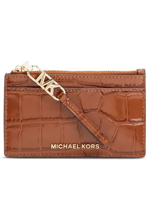 Michael Kors Porte-cartes à effet peau de crocodile