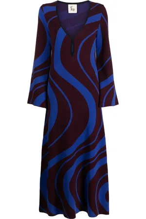 Paula Robe longue à motif en jacquard