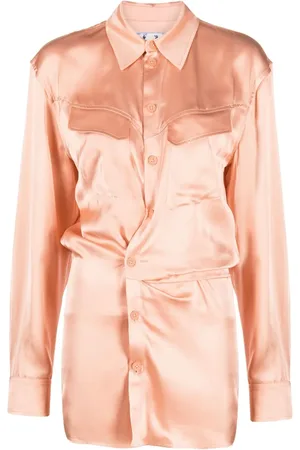 OFF-WHITE Robe-chemise à détail torsadé