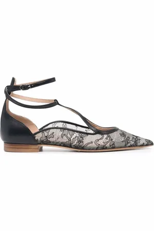 Scarosso Ballerines Gae à fleurs en dentelle