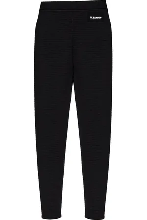 Jil Sander Legging nervuré à patch logo