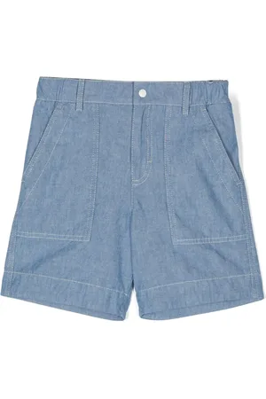Moncler Short en coton à patch logo