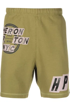 Heron Preston Short de sport à patch logo