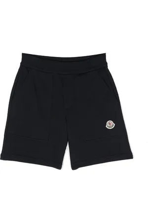 Moncler Short en coton à patch logo