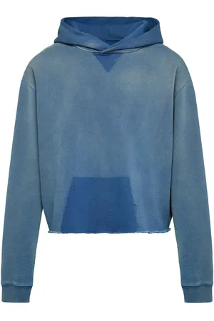 Maison Margiela Hoodie en coton biologique à bords francs
