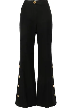 Patou Pantalon en tweed à coupe évasée