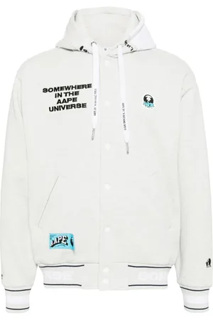 A Bathing Ape Veste teddy à logo Moonface