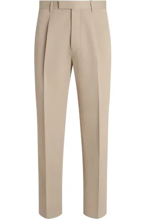 Ermenegildo Zegna Pantalon court à détails plissés