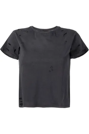 Cynthia Rowley T-shirt en coton à détails perforés