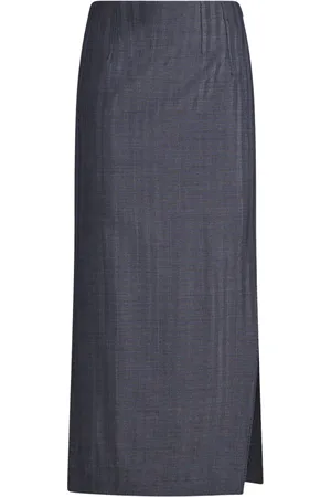 Etro Jupe crayon à rayures en jacquard