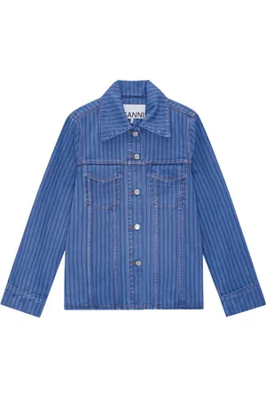 Ganni Veste en jean à rayures