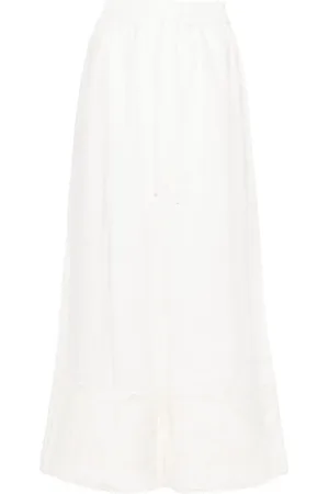 ALÉMAIS Pantalon en lin à broderies Pegasus