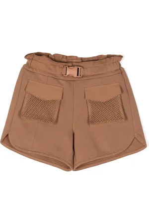 Emporio Armani Short ceinturé à logo brodé