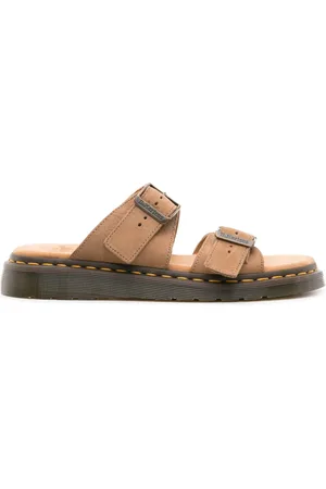 Dr. Martens Claquettes en daim Josef à boucles
