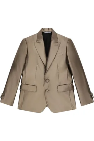Dolce & Gabbana Blazer en soie à simple boutonnage